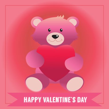 Sevgililer günü tebrik illüstrasyon