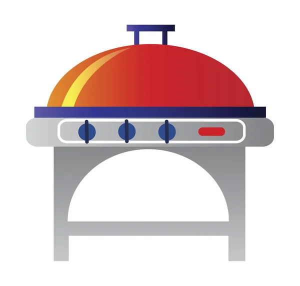 Summer barbecuing icons — Stock Vector