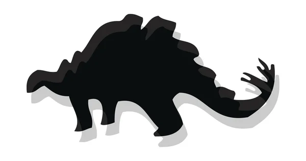 Dinosaurussen silhouet vectoren — Stockvector