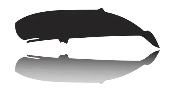 Illustrazione clipart vettore balena — Vettoriale Stock