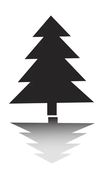 Kerstboom wenskaarten — Stockvector