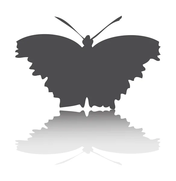 Vector mariposas siluetas — Vector de stock