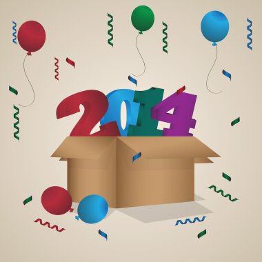 2014 yeni yıl takvim resimde
