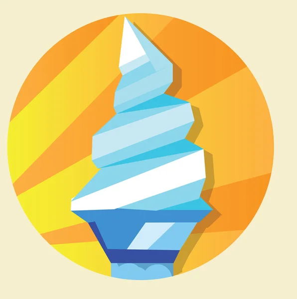 Postre helado ilustraciones — Vector de stock