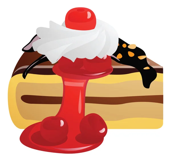 Bolos de sobremesa fantasia e ilustrações de pastelaria — Vetor de Stock