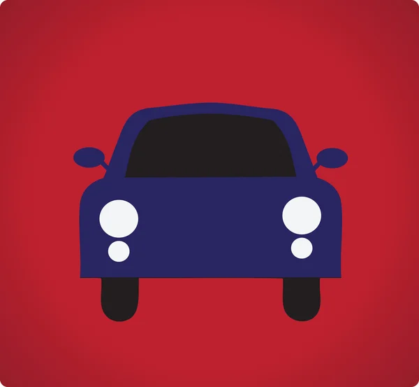 Transporte de coches y camiones icono — Vector de stock