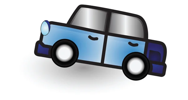 Dibujos animados coche clipart ilustración — Vector de stock