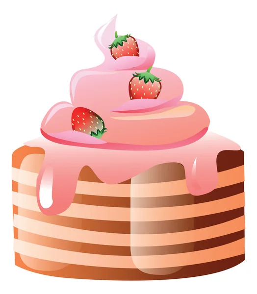 Вишукані десертні торти та ілюстрації випічки — стоковий вектор