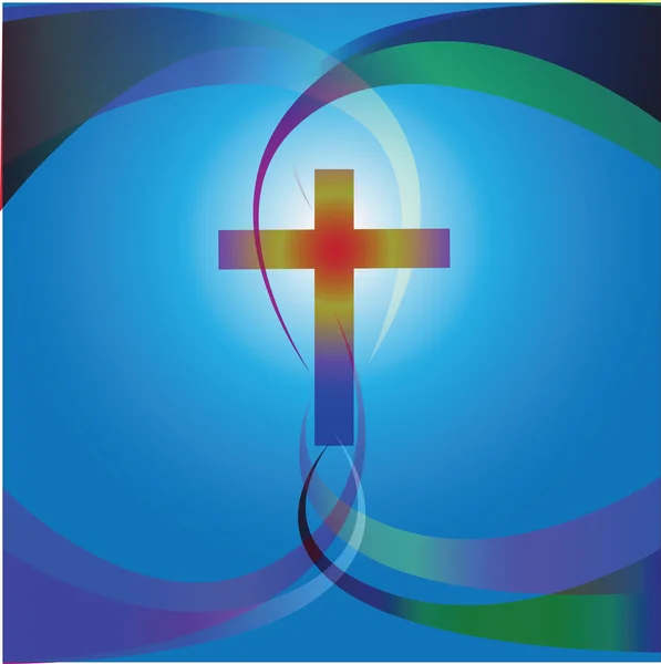 Christian Easter achtergrond afbeelding — Stockvector