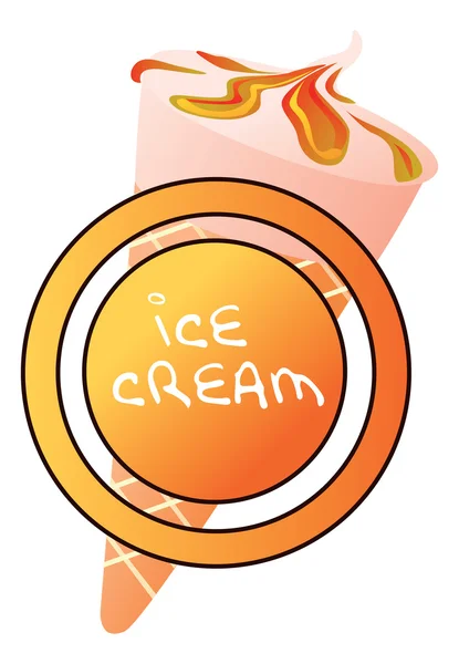 Dessert ijs illustraties — Stockvector