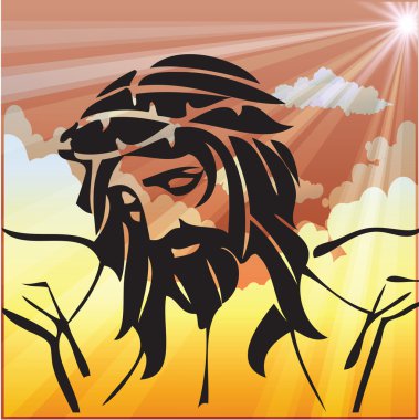 Christian Easter arka plan illüstrasyon 