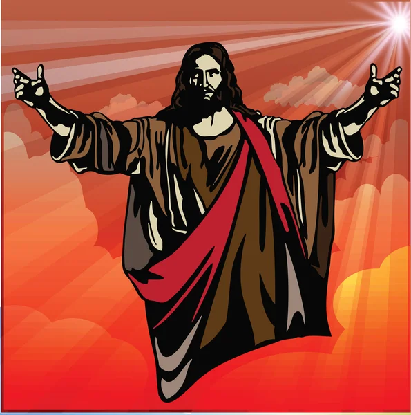 Christian Easter achtergrond afbeelding — Stockvector