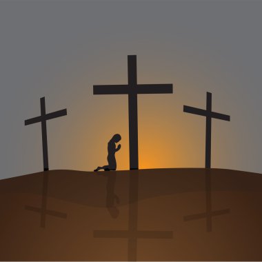 Paskalya Pazar simge ve arka plan