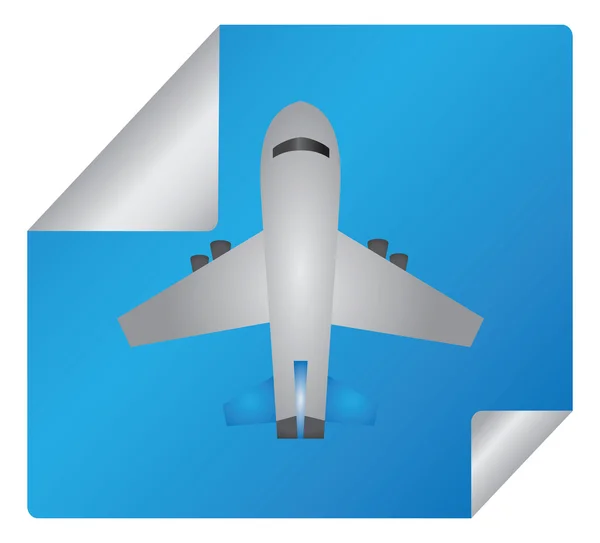 Transport flygplan ikonen vektor — Stock vektor