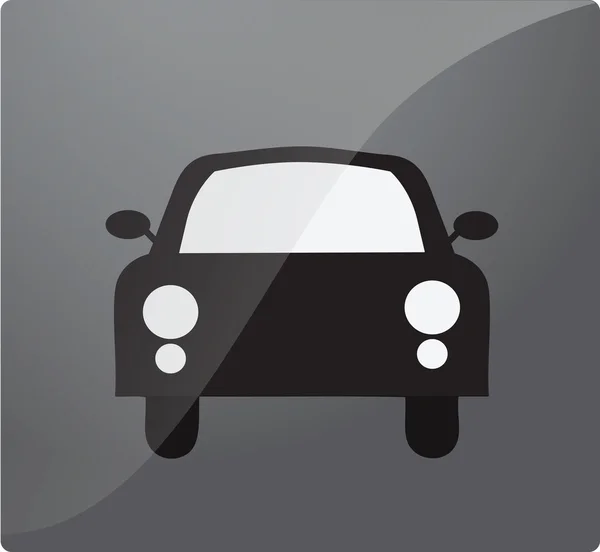 Transporte de coches y camiones icono — Vector de stock