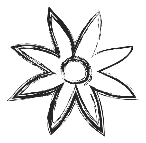 Croquis de fleur fleur illustration — Image vectorielle