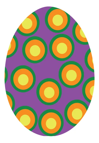 Vector de huevo de Pascua de color — Vector de stock