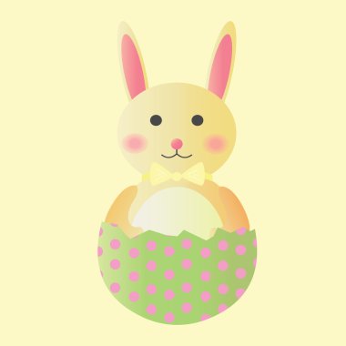 Paskalya tavşanları karakter vektör