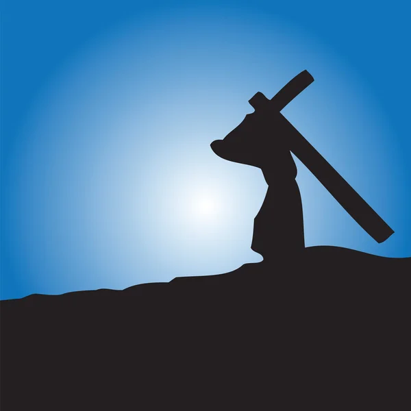 Stations de la croix Pâques illustrations — Image vectorielle