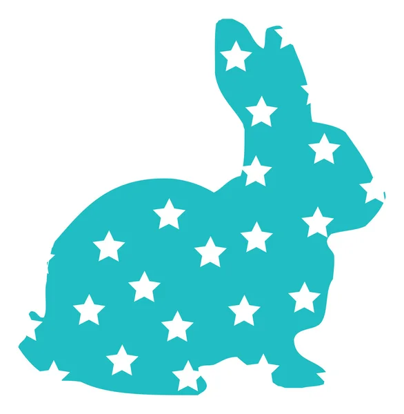 Easter bunnies characters vector — Stock Vector