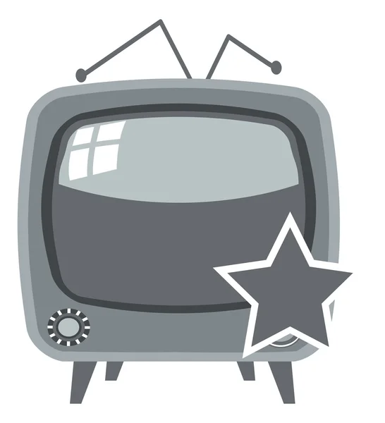 Fernseher Retro-Ikone — Stockvektor