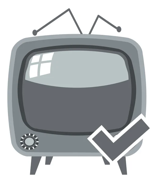 Fernseher Retro-Ikone — Stockvektor