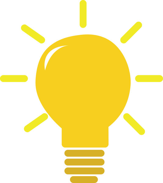 electric light bulb - idea concept