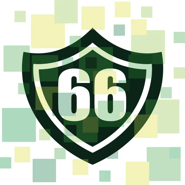 Route 66 wegpictogram warrior — Stockvector