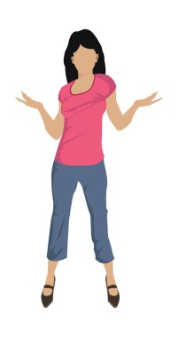 insanlar kadın yaşam tarzı vektör simgeler