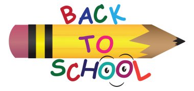 Okul vektör ilüstrasyonuna tekrar hoşgeldiniz