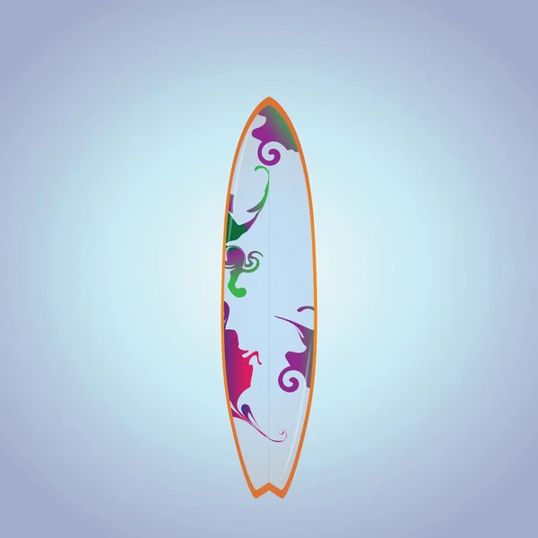 Surfbrädor isolerad på vit — Stock vektor