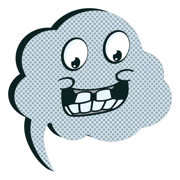 Expresiones faciales burbujas del habla dibujos animados — Archivo Imágenes Vectoriales