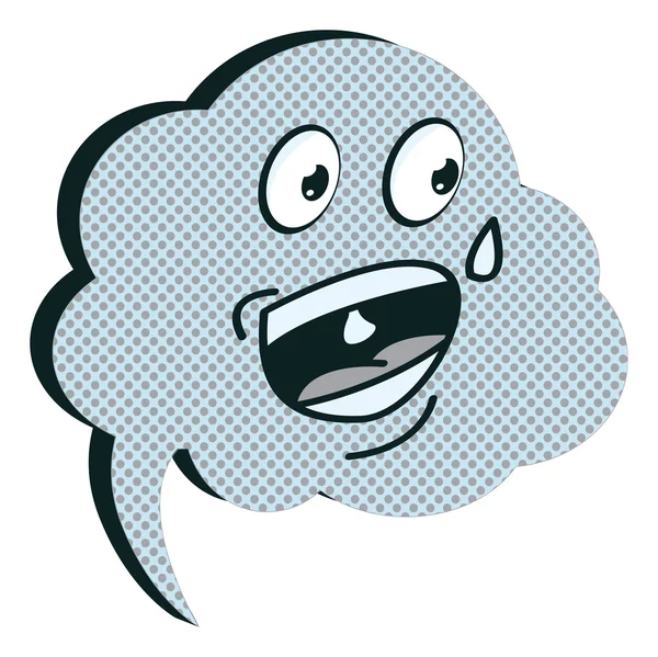 Expresiones faciales burbujas del habla dibujos animados — Archivo Imágenes Vectoriales