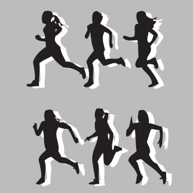 İnsanlar çalışan vektör ayarla