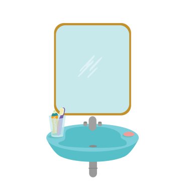 banyo iç vektörel çizimler