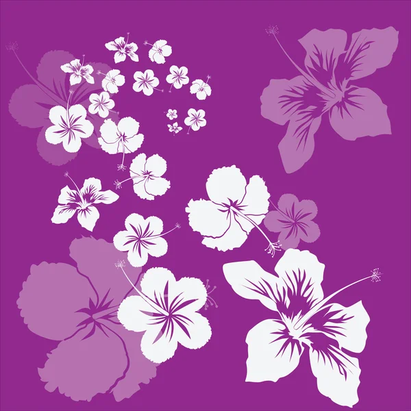 手描きの花の背景 — ストックベクタ