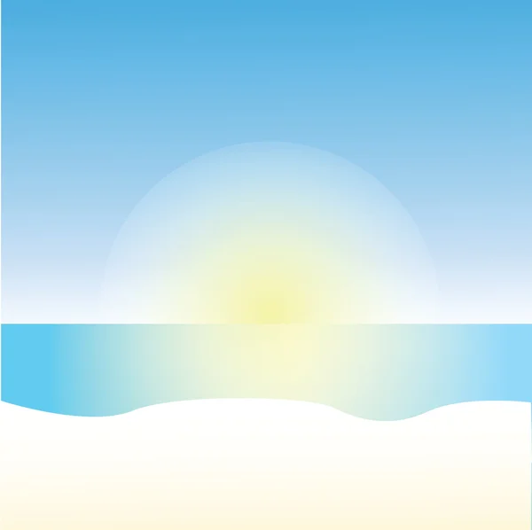 Background with hot summer sun — Stock Vector