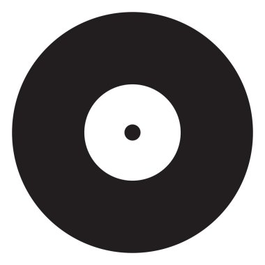 Vinil disk vektör çizim