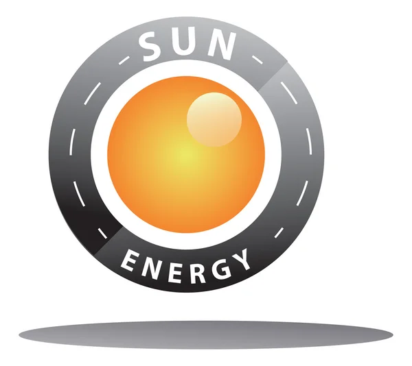 Energia słoneczna środowiska ikony — Wektor stockowy