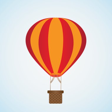 sıcak hava balonu izole