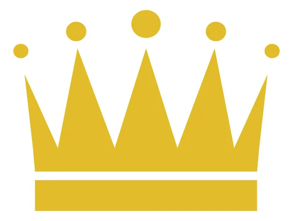 Crown illustration guld — Stock vektor