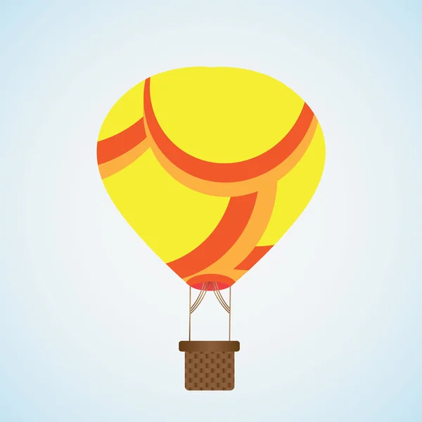 Αερόστατο ζεστού αέρα, απομονωμένη — Διανυσματικό Αρχείο