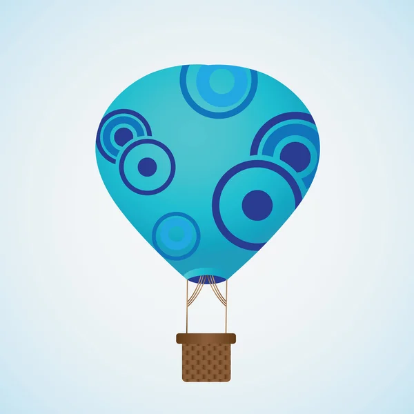 分離された熱気球 — ストックベクタ
