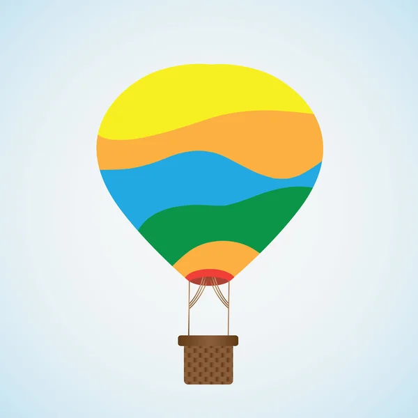 Hete luchtballon geïsoleerd — Stockvector