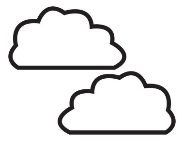 Hava simgeleri clipart illüstrasyon