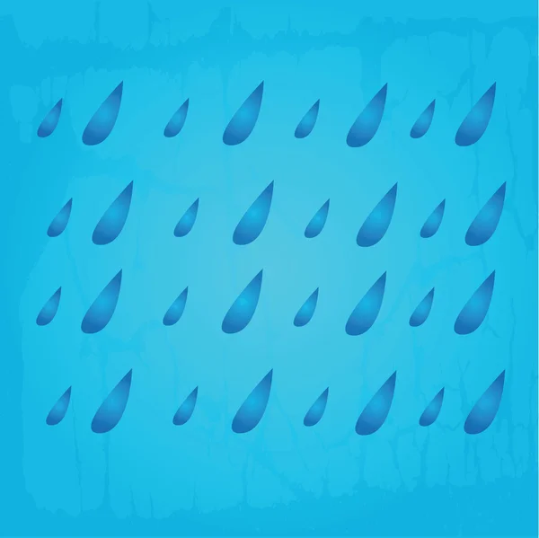 Moln och regn siluett — Stock vektor