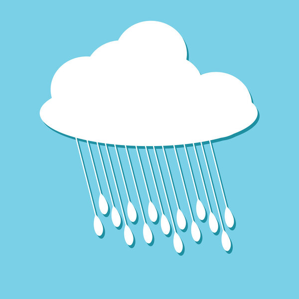 Силуэт облаков и дождя
