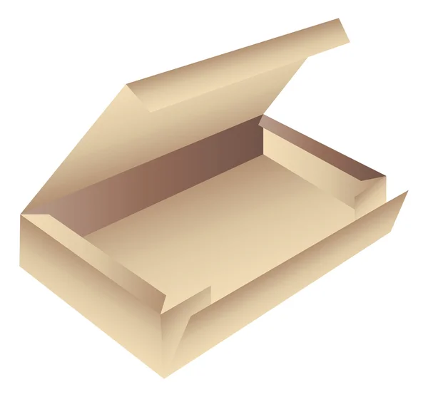 ไอคอนกล่องกระดาษแข็ง — ภาพเวกเตอร์สต็อก