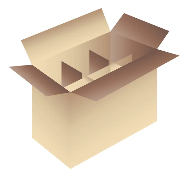 Cardboard box icon — Stock Vector