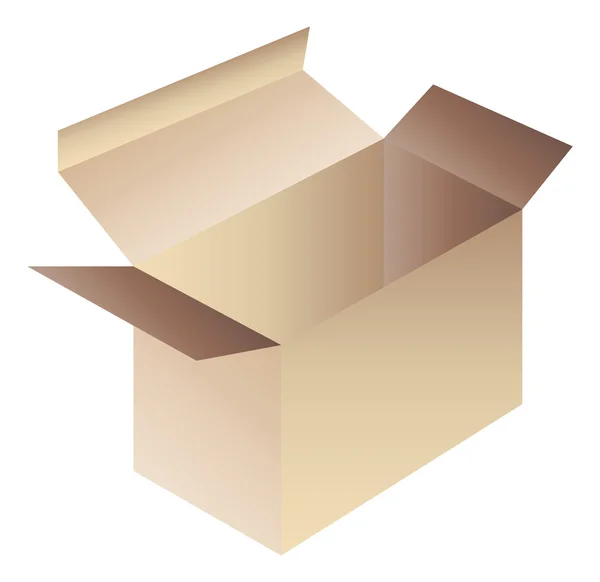 Icono de caja de cartón — Vector de stock